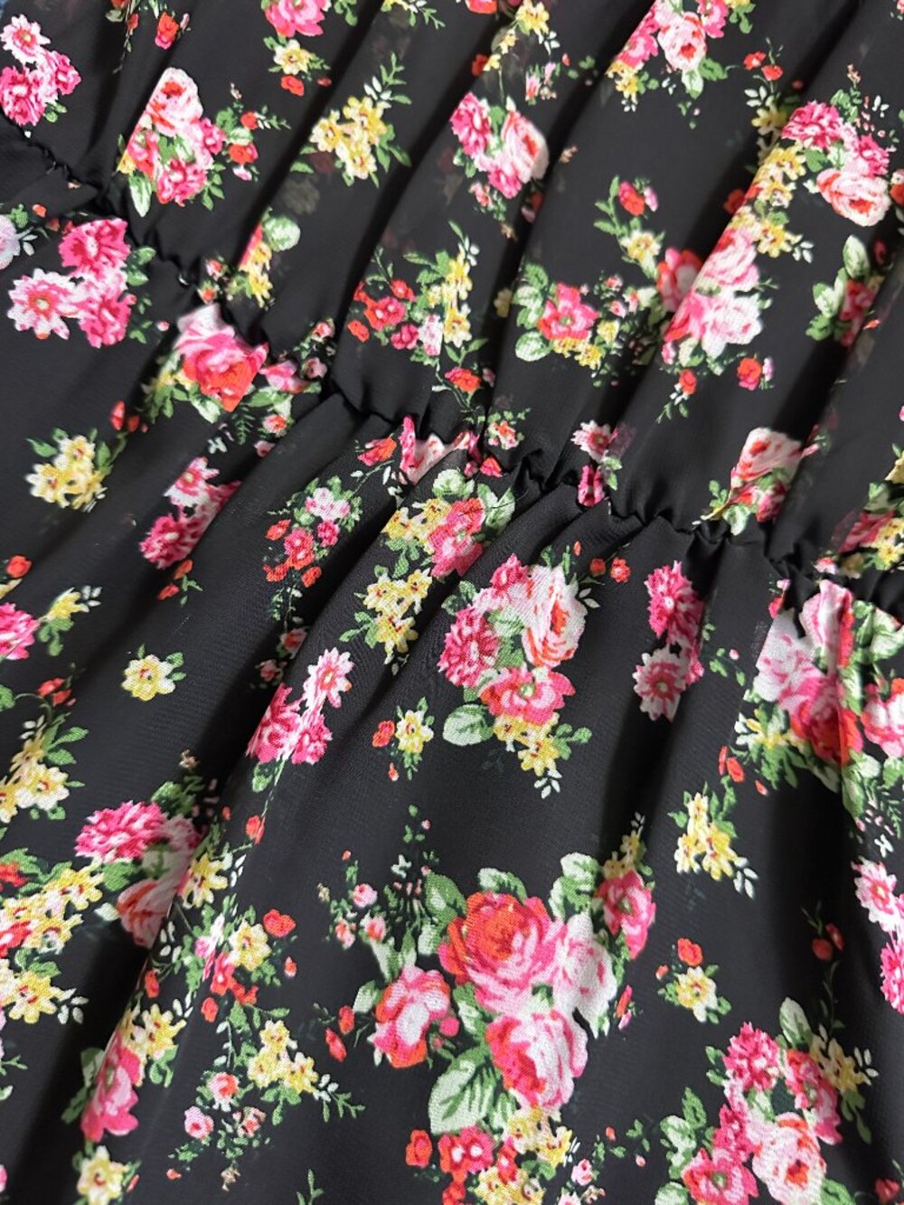 Floral Chiffon Dress - Picture 2 of 3